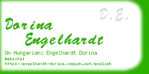 dorina engelhardt business card